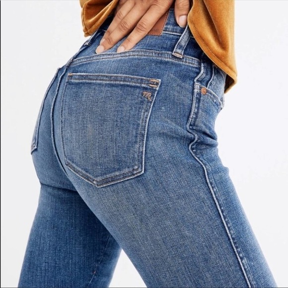 MADEWELL 9” Skinny Rip & Repair Blue Jeans Size 23 NEW - Picture 4 of 13